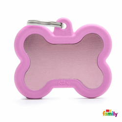 MyFamily Hushtag Privezak Za Graviranje Aluminijum Pink Koska Gumirana