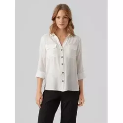Vero Moda Srajca Bumpy 10275283 Bela Regular Fit