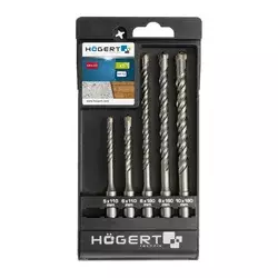 HOEGERT SET SVEDROV ZA BETON SDS+, 5 kom HT6D370