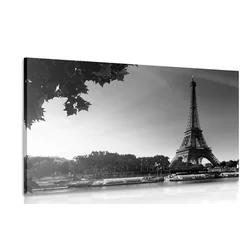 Slika jesenski Pariz v črnobeli izvedbi - 60x40