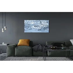 tulup.si Slika na platnu Zemljevid mesta 125x50 cm