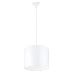 Sollux SL.1403 - Luster na sajli NOVA 1xE27/15W/230V, prečnik 30 cm, bela