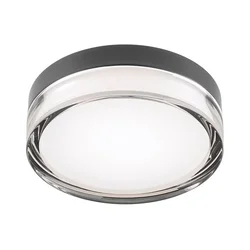 Redo 01-3733 - LED plafonsko svetlo FRISBI LED/8W/230V IP44 crno