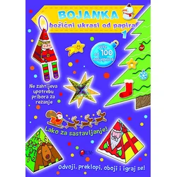 Bojanka Božićni ukrasi od papira 1