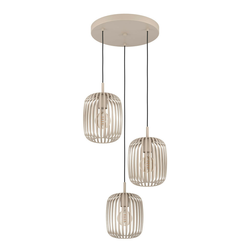 Eglo 900687 - Luster na sajli ROMAZZINA 3xE27/40W/230V bež
