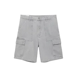 Pull&Bear Kargo kavbojke  svetlo siva