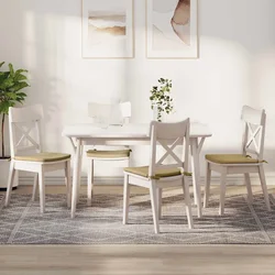 Jastučići za sjedenje 4 pcs Siva zelena 40 x 40 x 3 cm