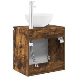 Umivaonik s policom Dimljeni hrast 49,5 x 41 x 64,5 cm