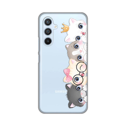 Silikonska maska za Samsung A546B Galaxy A54 5G Cats Print Skin providna