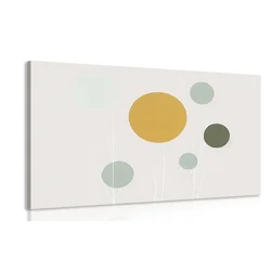 Slika minimalistična drevesa s krogi - 30x20