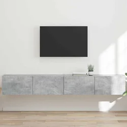 TV zidni ormar 2 pcs Beton 98 x 31 x 29,5 cm Konstruirano drvo