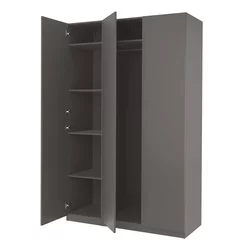 PAX / FORSAND Kombinacija garderobera, tamnosiva/tamnosiva, 150x60x236 cm