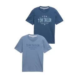 TOM TAILOR Majica opal/encijan/nebeško modra/bela