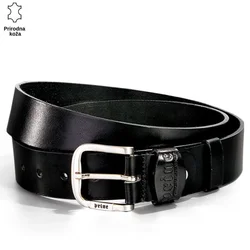 Princ Leather Muški kaiš 201, Kožni, Crni