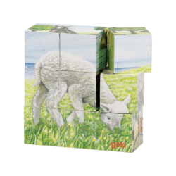 Würfelpuzzle Bauernhoftiere