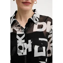 DKNY Srajca P4RA6FXZ Črna Regular Fit