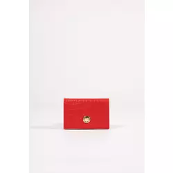 Crveni kožni novčanik sa printom