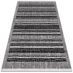 Decormat Zunanji tepih Črne črte 140x210 cm