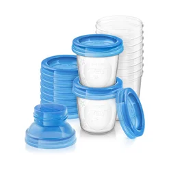 PHILIPS AVENT Šolje sa poklopcima i adapterima, VIA 1602, 10 komada