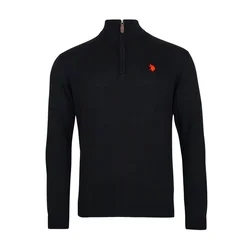 U.S. POLO ASSN. Pulover  krvavo rdeča / črna