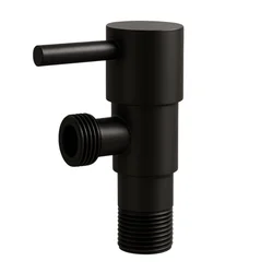shumee Kotni ventil s keramično glavo model 1 črne barve 1/2 x 3/8