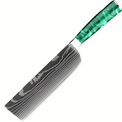 Kuhinjski nož BL-39277 - Nakiri / Zelena KP39277