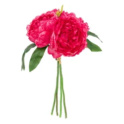 Veštački Cvet 30cm Bouquet 4 Pivoine Bely