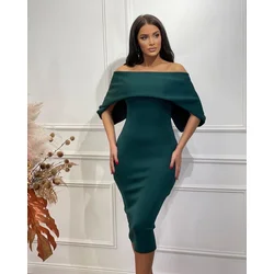 Squareonline Ženska haljina Green Charm, Zelena