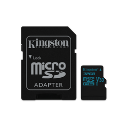 KINGSTON UHS-I U3 MicroSDHC 32GB V30+ Adapter SDCG2/32GB Go