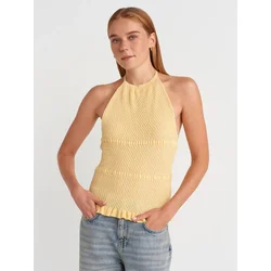 Dilvin Bluza Blusen limonino-rumena