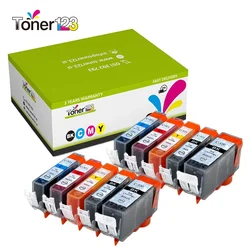 Komplet Canon 2x PGI-520BK + 8x CLI-521 (BK,C,M,Y)/PGI520 + CLI521/Canon PIXMA iP3600, iP4600, iP4700, MP540, MP550, MP560, MP620, MP630, MP640, MP980, MP990, MX860, MX870 kompatibilne kartuše (10) - 2x črna, 2x črna foto, 2x cyan, 2x magenta, 2x rume