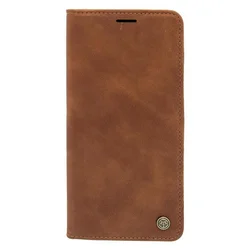 Maska za telefon LEATHER RETRO FLIP za Samsung A73, Tamnobraon