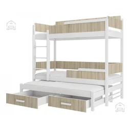 Pograd Queen - 80x180 cm - bel/sonoma