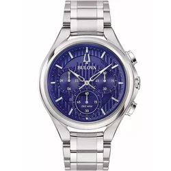 Bulova 96A302 Curv Mens Watch Chronograph 45mm 3ATM