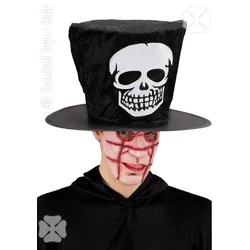 KLOBUK HALLOWEEN ČRNI VINIL (65780)