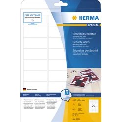 Herma sigurnosne etikete 63x29 A4/27 1/25 bela ( 02H4233 )