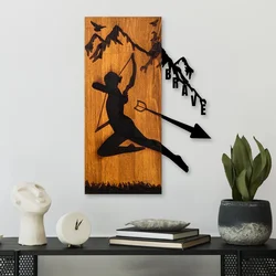 Wallity Zidna dekoracija Brave, 41,5x58x3 cm, Smeđa