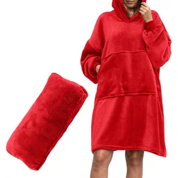 Pulover & odeja s kapuco 4v1 – rdeča XXL - Froster - Home warming - Božič
