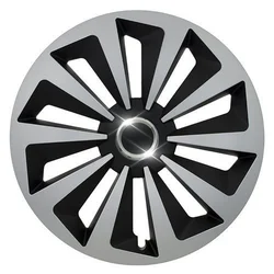 Fox Ring MIX Silver-Black Hubcap Set - 15
