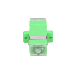 Extralink SC/APC simplex SM adapter green transparent , dust caps ( 5156 )