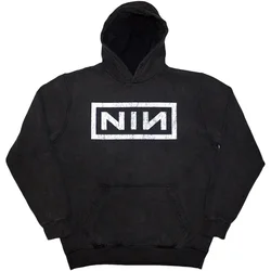 Nine Inch Nails Kapuco Classic Logo Unisex Charcoal Grey S