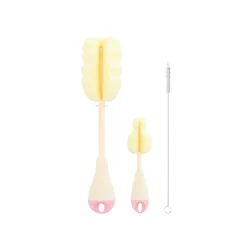 Kikka Boo Set četki za čišćenje flašica i cucli 3 dela Pink