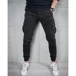 Denistar Muške pantalone 100-2541-2, Kargo, Crne