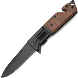 Vanjski sklopivi nož SR-39374 - Crna / Smeđa KP39374