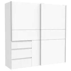 CARRYHOME omara z drsnimi vrati, bela