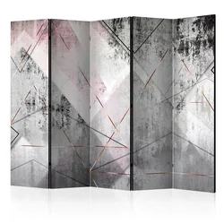 artgeist Paravan Triangular Lines I, 5-Delni, Dvostranski