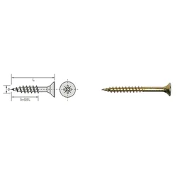 shumee GULGALVANISERAD TRÄSKRUV 4,5*70/42MM - 510 4,5*70K