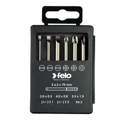 Set bitova Felo Industrial Bit-box Profi 73 mm SL/PH/XENO 03192716 6 kom