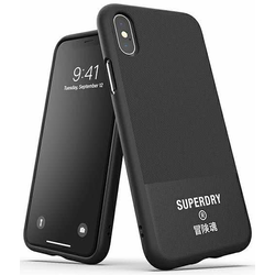 SuperDry Moulded Canvas iPhone X/Xs Case čierny/black 41544 (SUP000002)