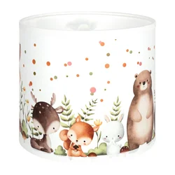 Brilagi - Univerzalni abažur BOBO E27 prečnik 15 cm bela/životinjice